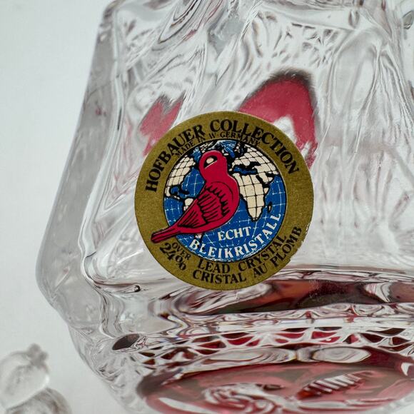 Vintage Byrdes Collection 8" Bell by Hofbauer 24% Lead Crystal No Clapper - Picture 5 of 14